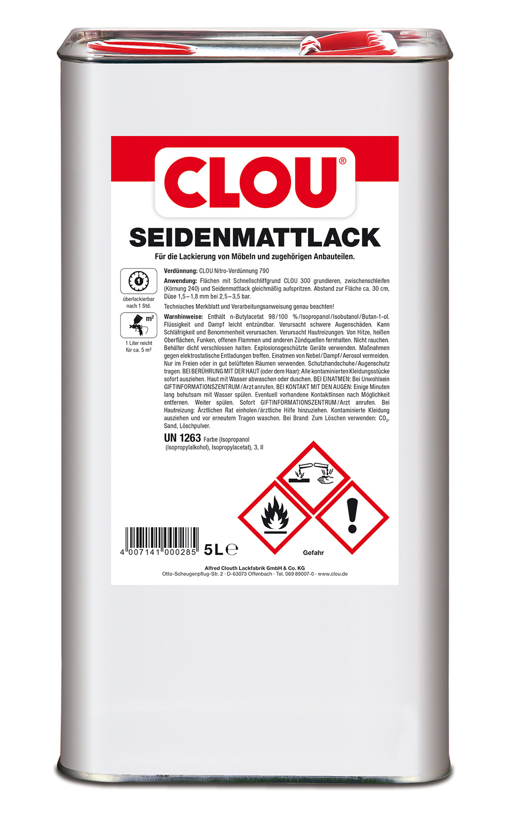 Streich-Seidenmattlack
