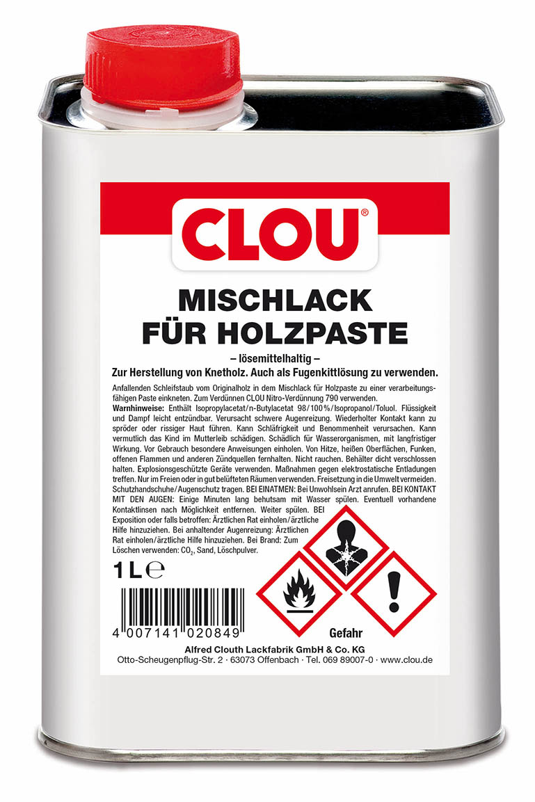 Mischlack für Holzpaste (Fugenkittlösung)