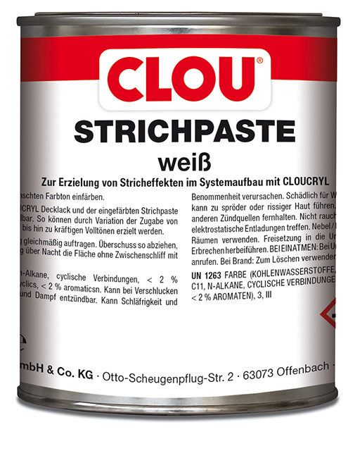 Strichpaste weiß