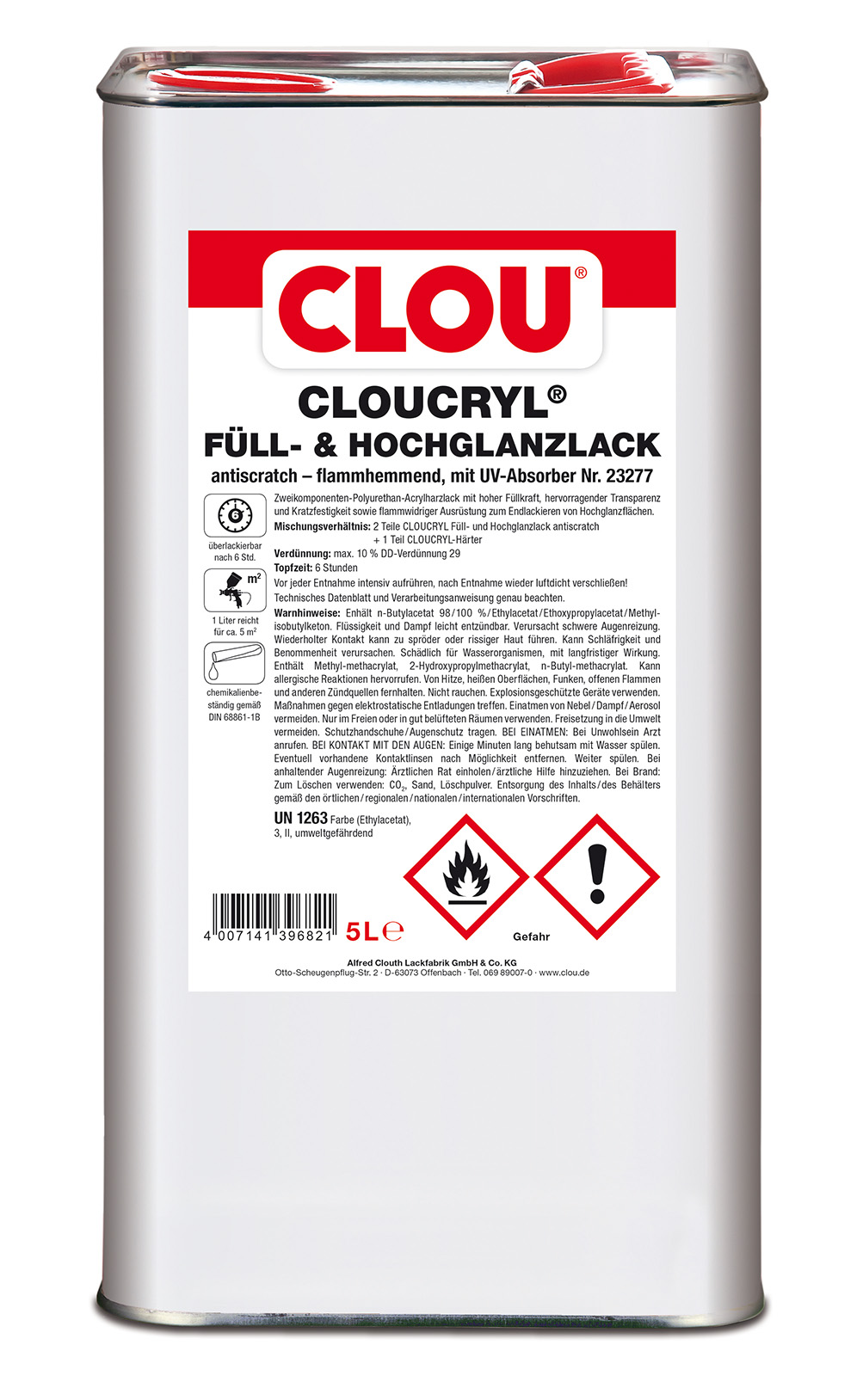 CLOUCRYL Füll- & Hochglanzlack antiscratch