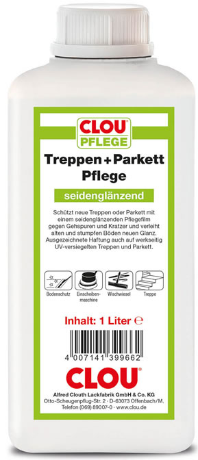 Treppen + Parkett Pflege seidenglänzend